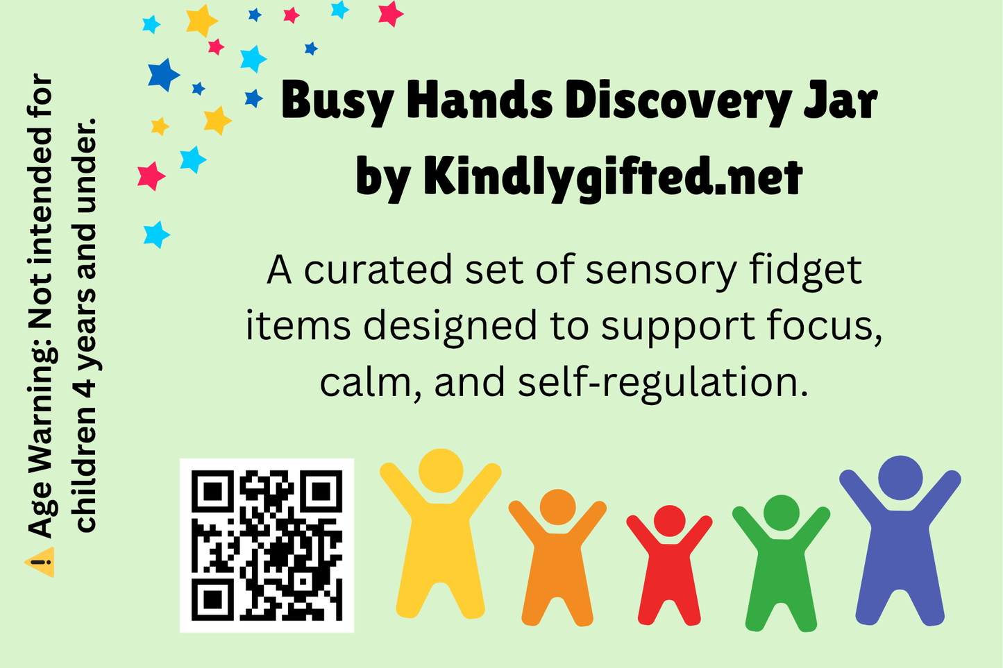 Busy Hands Discover Jar - the Kindly Gifted Sensory Collection