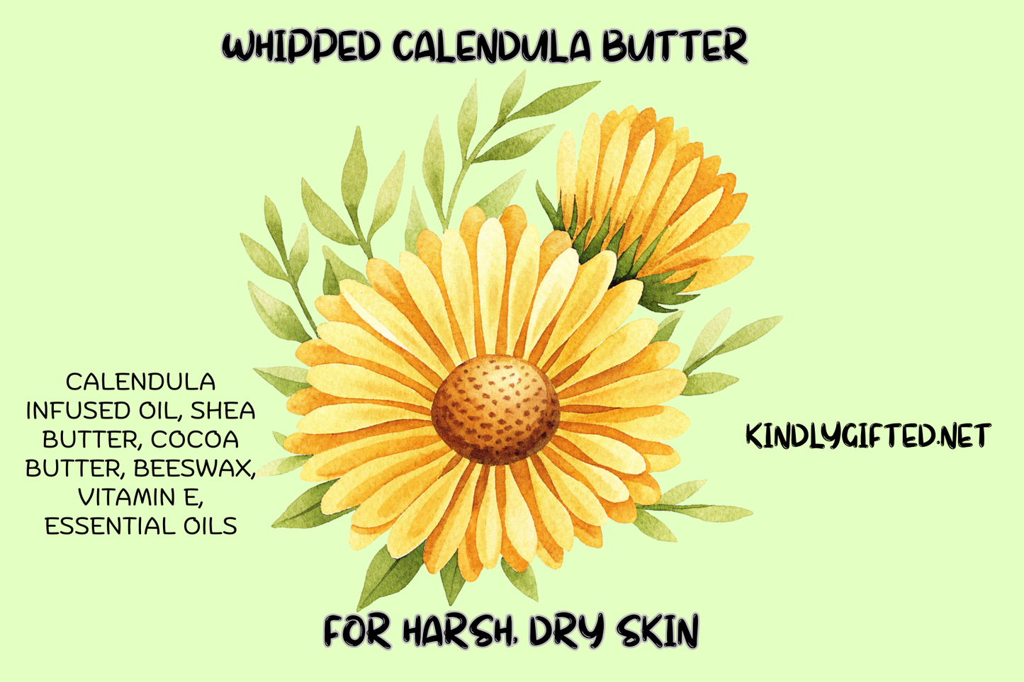 Whipped Calendula Body Butter — Calm, Nourish, Restore