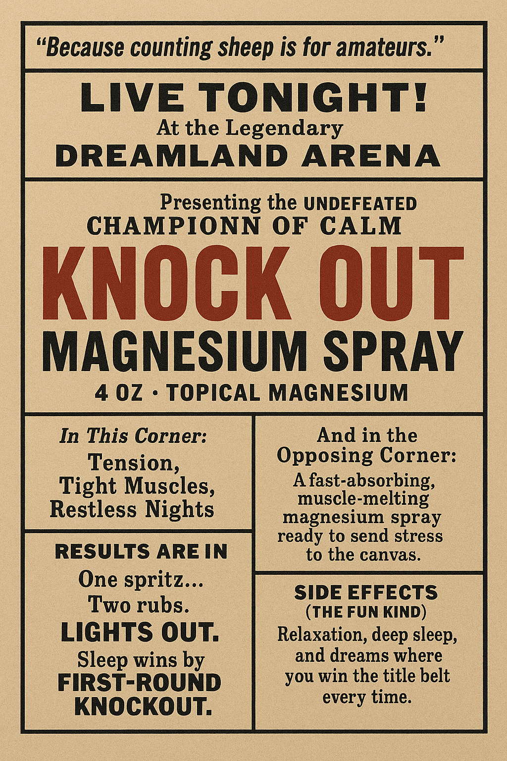 Knock Out - Lavender Magnesium Spray
