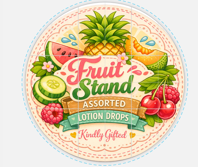 The Fruit Stand -2oz assorted scent lotion drops