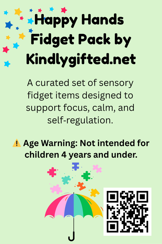 Happy Hands Fidget Pack - the Kindly Gifted Sensory Collection