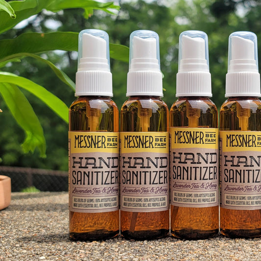 Lavender Tea and Honey Hand Sanitizer - 2oz Spray - Messner Family Bee Farm