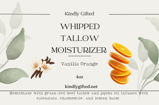 Whipped Tallow Moisturizer – Vanilla Orange